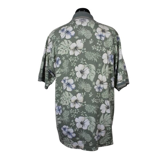 The Skins Game Vintage Golf Polo Men’s Size Large Floral Print Short Sleeve Shir - Picture 3 of 11
